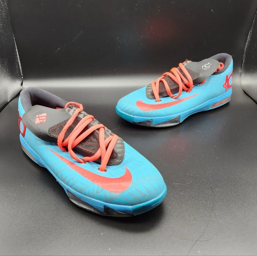 2013 NIKE KEVIN DURANT KD VI 6 GS N7 TURQUOISE BLUE RED BLACK PINK